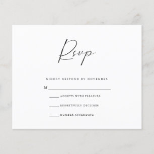 Budget RSVP Card