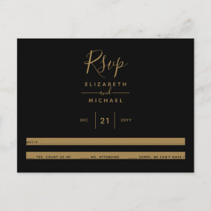 BUDGET RSVP POSTCARD