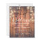 Budget Rustic Antler String Lights Wedding Invite