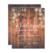 Budget Rustic Antler String Lights Wedding Invite