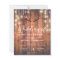 Budget Rustic Antler String Lights Wedding Invite