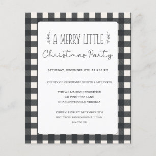 Budget Rustic Christmas Holiday Party Invitation