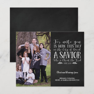 Budget Rustic Christmas Verse Typography Photo