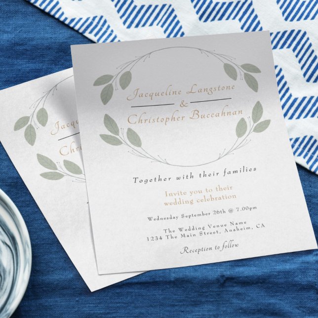 Budget Rustic Eucalyptus Wedding Invitations Flyer (Creator Uploaded)