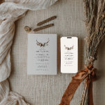 budget Rustic floral stag antlers wedding invite<br><div class="desc">budget Rustic floral and stag antlers wedding invite. With beautiful watercolor details. This modern wedding invite is sure to set the style for your big day.</div>
