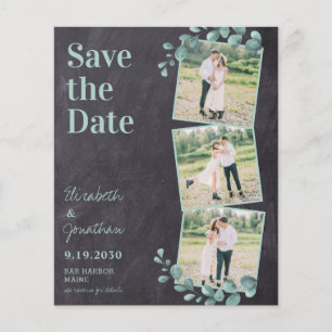 Budget Rustic Greenery QR Code Photo Save The Date