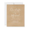 Budget Rustic Kraft Script Wedding Invitation