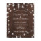Budget rustic lights wood wedding invitation