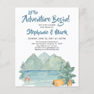 Budget Rustic Mountains Adventure Baby Shower