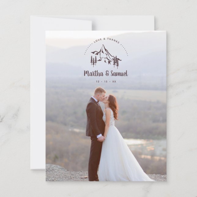 Budget Rustic Mountains Landscape Romantic Photo (Front)