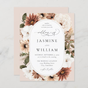 Budget Rustic Neutral Boho Floral Wedding S2 - BG