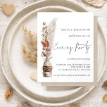 Budget Rustic Pampas Wedding Evening Party Invite<br><div class="desc">A value for money BUDGET alternative on a smaller size 4.5 x 5.6” semi-gloss 110lbs weight, which is of similar thickness to a postcard (however is not suitable to use as a postcard.). PLEASE NOTE there is ONE invite per sheet. Budget Rustic Pampas Wedding Evening Party Invitation. Boho grasses in...</div>