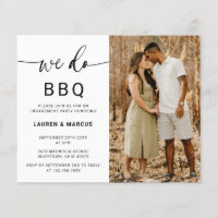 Budget Rustic Photo We Do BBQ Engagement Party