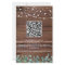 Budget Rustic String Lights QR Code Wedding Invite