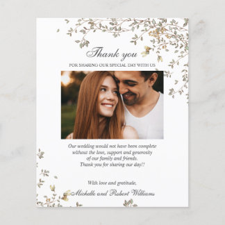 BUDGET RUSTIC Summer Spring Photo THANK YOU