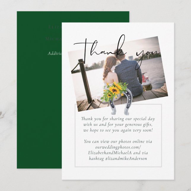 Budget Rustic Sunflowers Southern Wedding (Front/Back)