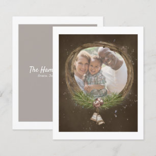 BUDGET Rustic Twig And Bells Christmas Wreath