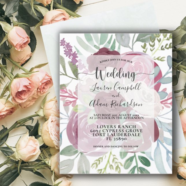 Budget Rustic Wedding Burgundy Floral Dusty Blue  (Creator Uploaded)