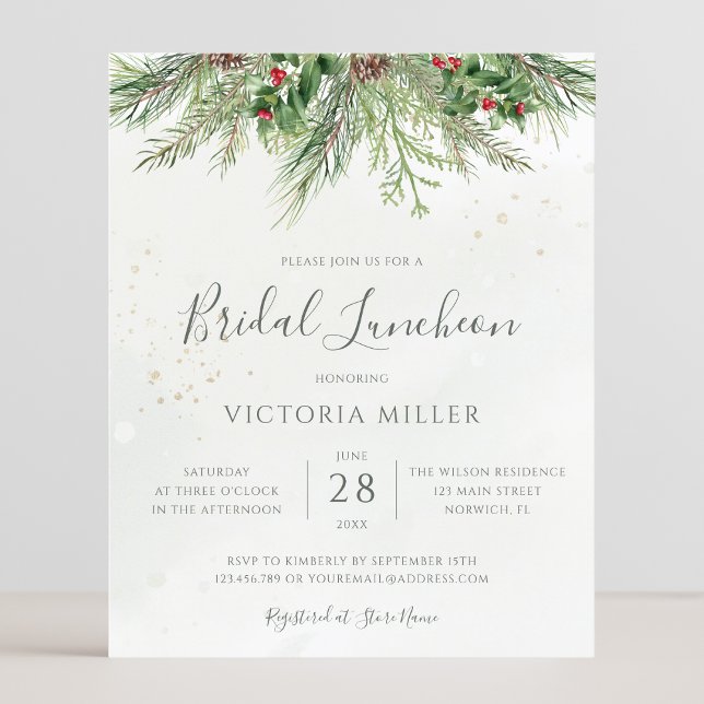 Budget Rustic Winter Greenery Bridal Luncheon (Creator Uploaded)