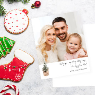 Budget Rustic Winter Tree V Note Photo Holiday