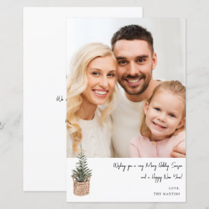 Budget Rustic Winter Tree V Note Photo Holiday MED