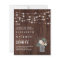 Budget Rustic Wood Mason Jar Lights Wedding Invite