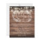 Budget Rustic Wood String Light Wedding Invitation