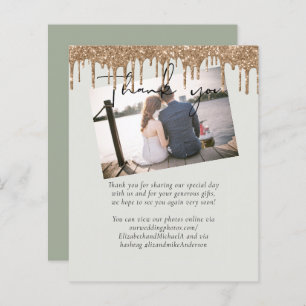 BUDGET Sage Gold Glitter Wedding