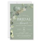 Budget Sage Green Bridal Shower Eucalyptus