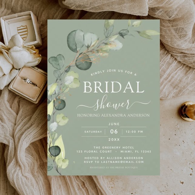 Budget Sage Green Bridal Shower Eucalyptus (Creator Uploaded)