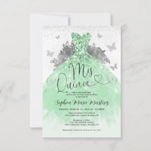 Budget Sage Green Dress Mis Quince Quinceañera