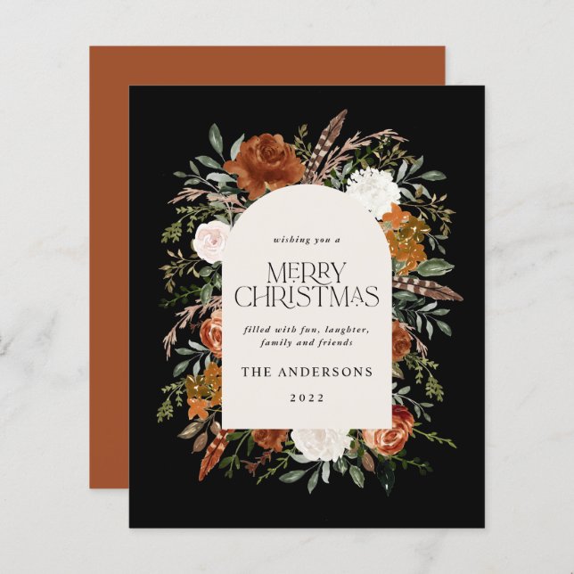 Budget Sage green elegant botanical elegant arch (Front/Back)