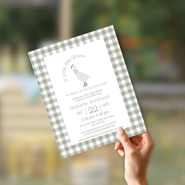 Budget Sage Green  Silly Little Goose Baby Shower  (Creator Uploaded)