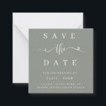 BUDGET Sage Green Wedding Save the Date Invitation<br><div class="desc">High quality and customisable!</div>
