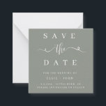 BUDGET Sage Green Wedding Save the Date Invitation<br><div class="desc">High quality and customisable!</div>