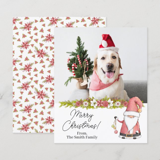 Budget Santa Claus Christmas Photo (Front/Back)