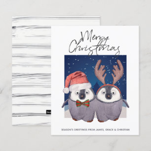 BUDGET Santa Reindeer Christmas Penguin Couple