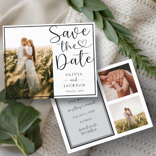 Budget Save Our Date 3 Photo Wedding