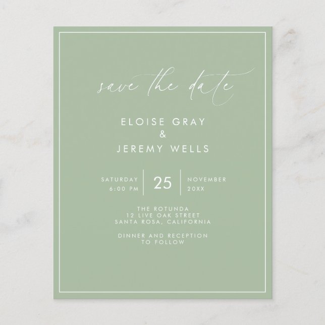 Budget Save the Date Flyer (Front)
