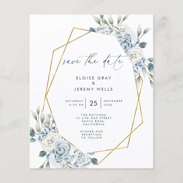 Budget Save the Date | Flyer (Front)