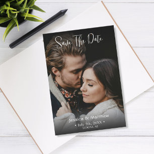 Budget Save The Date, Names Full Photo & Info Card