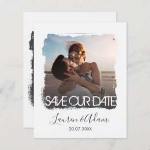 Budget Save The Date Photo Wedding Announcement
