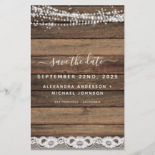 Budget Save the Date Rustic Farmhouse