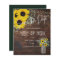 BUDGET Save The Date Rustic Sunflowers Mason Jar