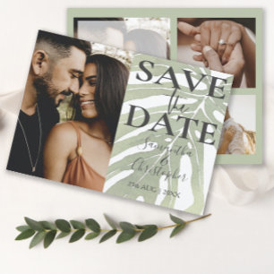 Budget   Save the Date Tropical Foliage Wedding
