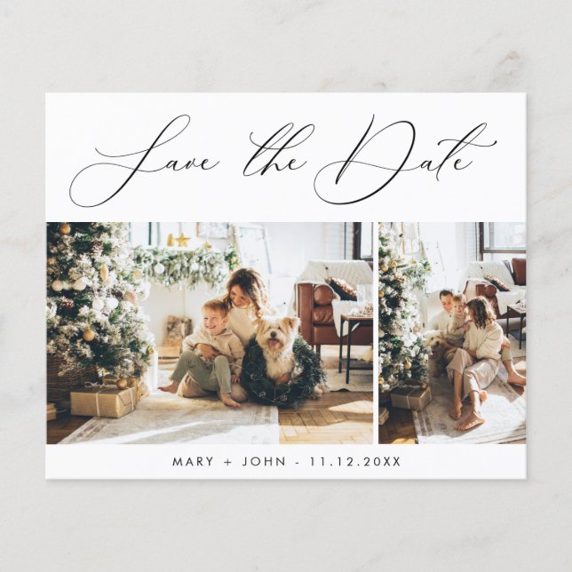 Budget Save the Date | Two Photo (Front)