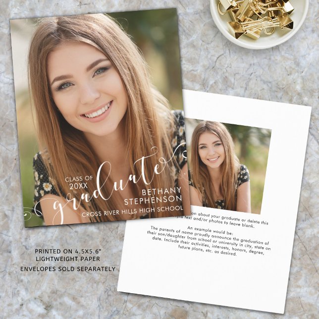 Budget Script 2 Photo Graduate Announcement (Creator Uploaded)