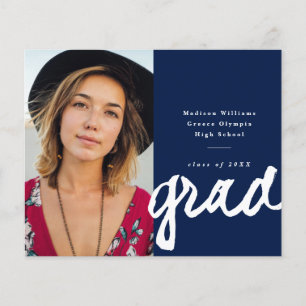  Budget Script Grad Photo Graduation Announcement