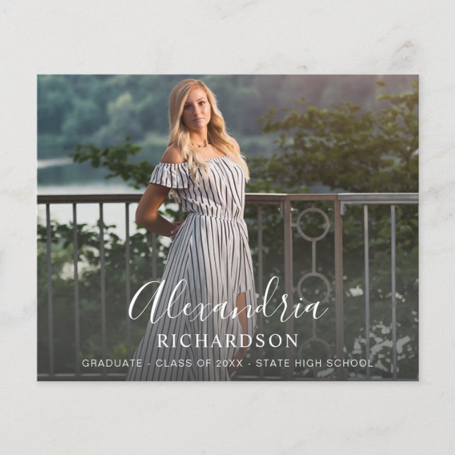 Budget Script Mod Name Photo Graduation -LGR Name Flyer (Front)