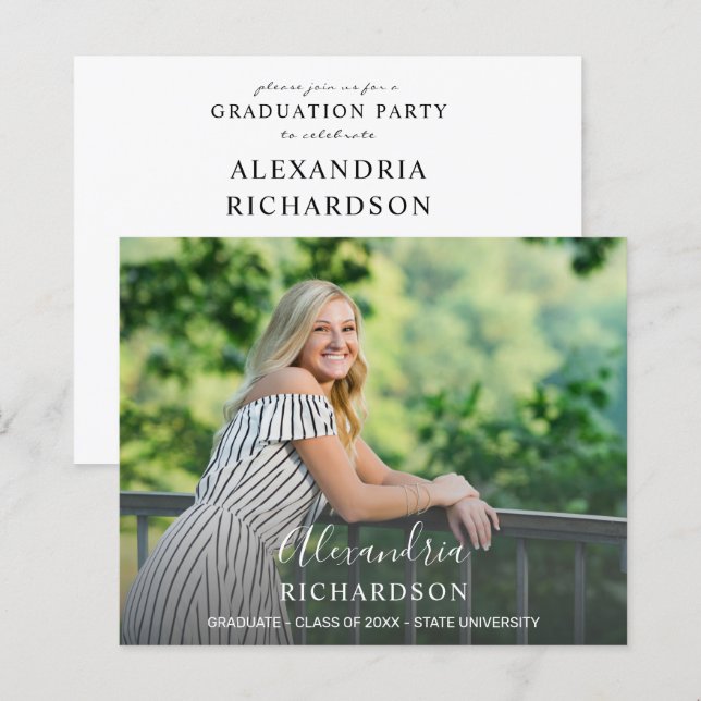 Budget Script Mod Name Photo Graduation Party (Front/Back)